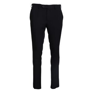 Domenico Tagliente Black Tapered Dress Formal Men's Pants